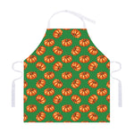 Green Pumpkin Pattern Print Adjustable Apron