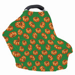 Green Pumpkin Pattern Print Baby Seat Cover