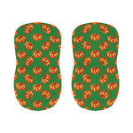 Green Pumpkin Pattern Print Bar Stool Covers