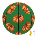 Green Pumpkin Pattern Print Basketball