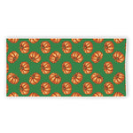 Green Pumpkin Pattern Print Beach Towel