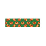 Green Pumpkin Pattern Print Bed Runner