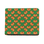 Green Pumpkin Pattern Print Bifold Wallet
