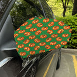 Green Pumpkin Pattern Print Car Side Mirror Covers