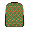 Green Pumpkin Pattern Print Casual Backpack