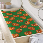 Green Pumpkin Pattern Print Changing Pad Cover