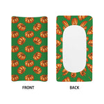 Green Pumpkin Pattern Print Changing Pad Cover