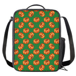 Green Pumpkin Pattern Print Crossbody Lunch Bag