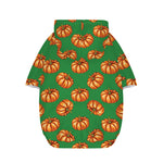 Green Pumpkin Pattern Print Dog Zip Up Hoodie