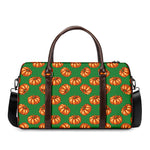 Green Pumpkin Pattern Print Duffle Bag