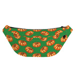 Green Pumpkin Pattern Print Fanny Pack