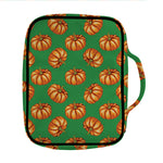 Green Pumpkin Pattern Print Front Pocket Bible Bag