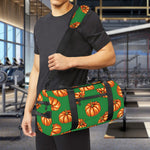 Green Pumpkin Pattern Print Gym Bag