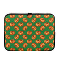 Green Pumpkin Pattern Print Laptop Sleeve