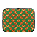 Green Pumpkin Pattern Print Laptop Sleeve