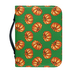 Green Pumpkin Pattern Print Leather Bible Cover