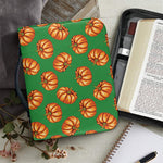 Green Pumpkin Pattern Print Leather Bible Cover