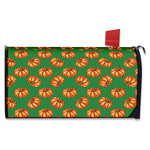 Green Pumpkin Pattern Print Mailbox Cover