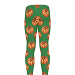 Green Pumpkin Pattern Print Men's leggings