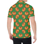 Green Pumpkin Pattern Print Men's Shirt