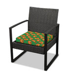 Green Pumpkin Pattern Print Outdoor Seat Cushion Cover