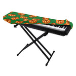 Green Pumpkin Pattern Print Piano Keyboard Cover