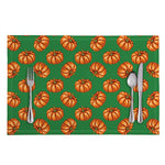 Green Pumpkin Pattern Print Placemat