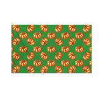 Green Pumpkin Pattern Print Polyester Flag