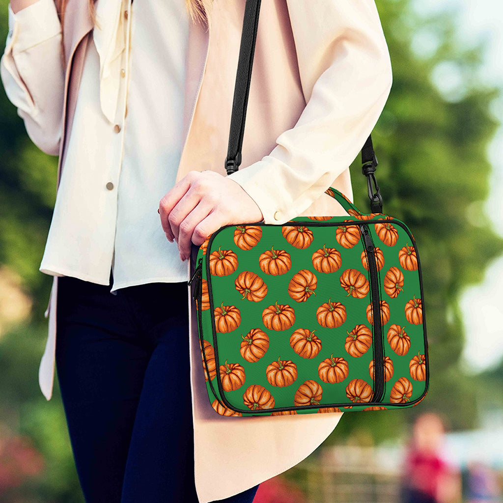 Green Pumpkin Pattern Print Shoulder Strap Bible Bag