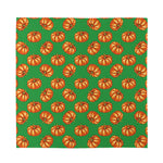 Green Pumpkin Pattern Print Silk Bandana