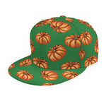 Green Pumpkin Pattern Print Snapback Cap