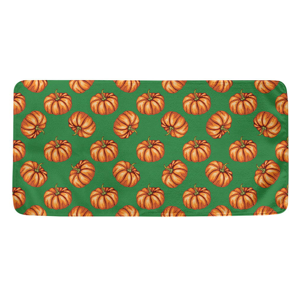 Green Pumpkin Pattern Print Towel