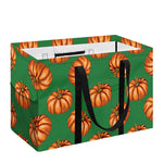 Green Pumpkin Pattern Print Utility Tote Bag