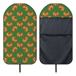 Green Pumpkin Pattern Print Waterproof Car Seat Cover