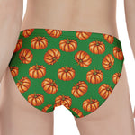 Green Pumpkin Pattern Print Women's Panties