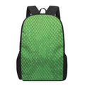 Green Python Snakeskin Print 17 Inch Backpack