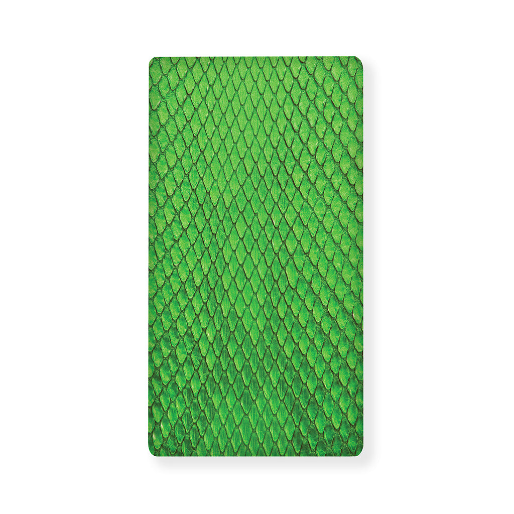 Green Python Snakeskin Print Baby Crib Sheet