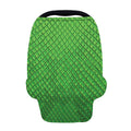 Green Python Snakeskin Print Baby Seat Cover