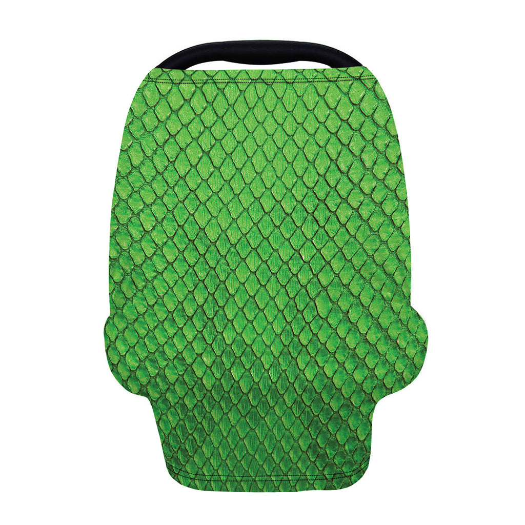 Green Python Snakeskin Print Baby Seat Cover