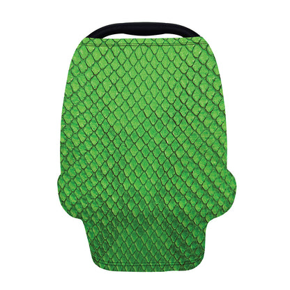 Green Python Snakeskin Print Baby Seat Cover