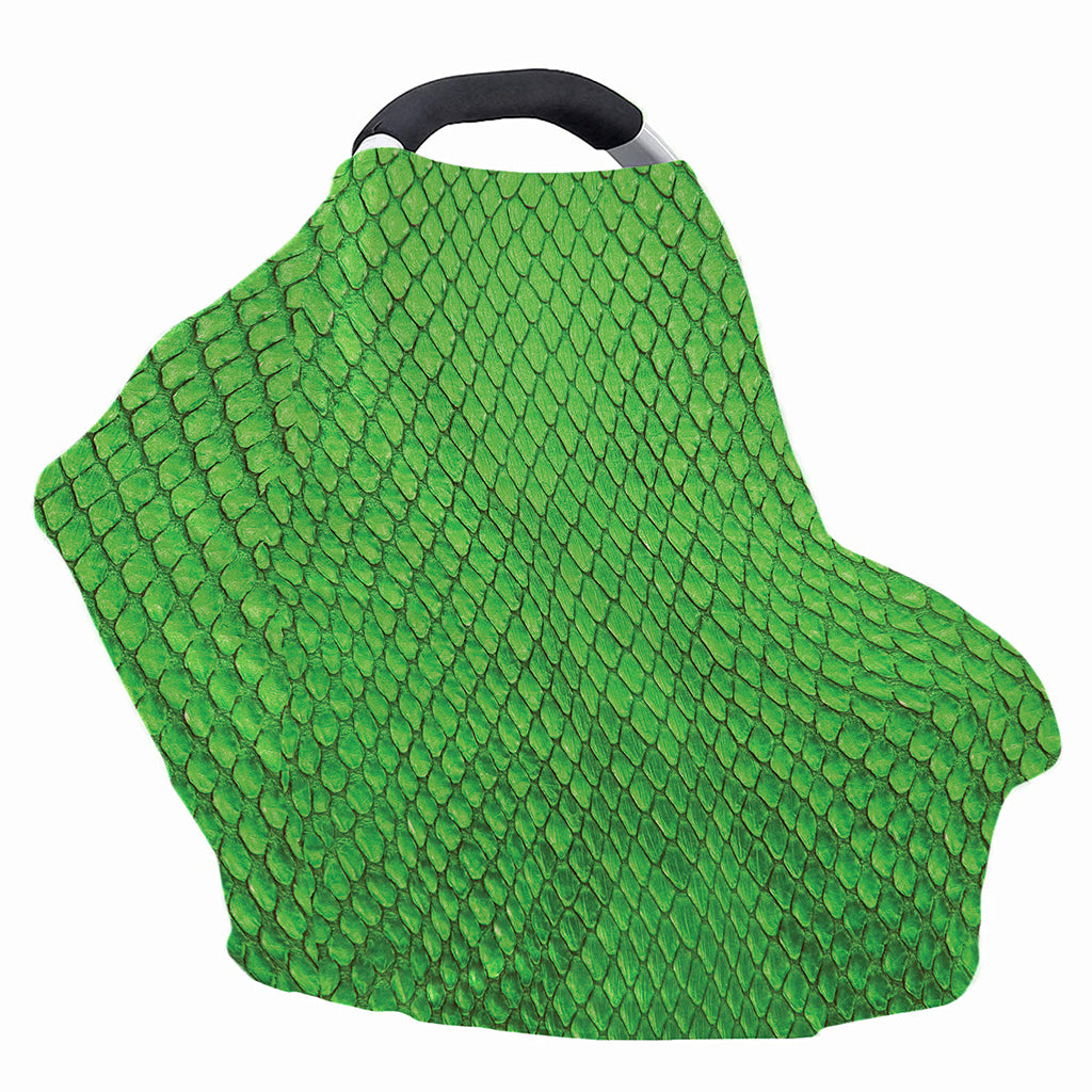 Green Python Snakeskin Print Baby Seat Cover