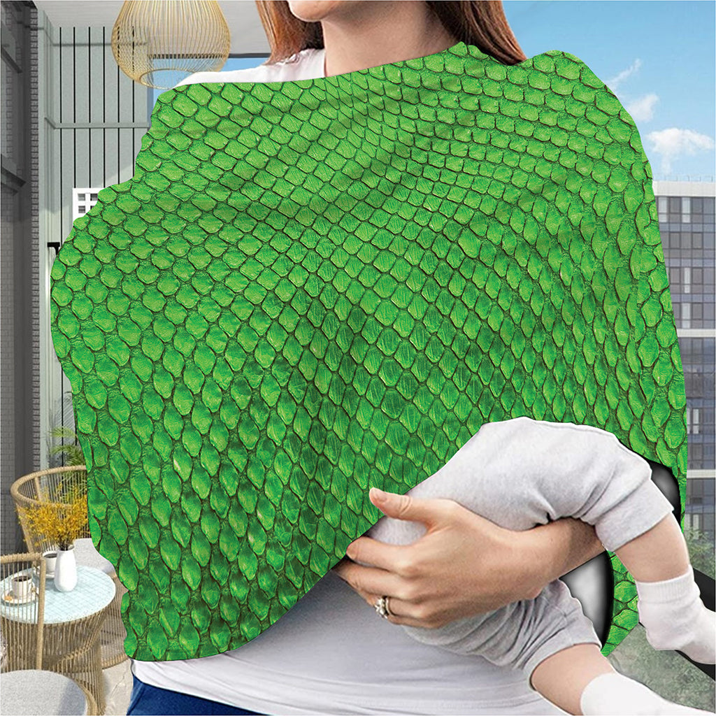 Green Python Snakeskin Print Baby Seat Cover