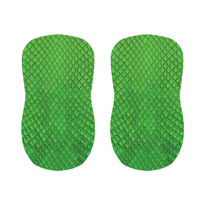 Green Python Snakeskin Print Bar Stool Covers