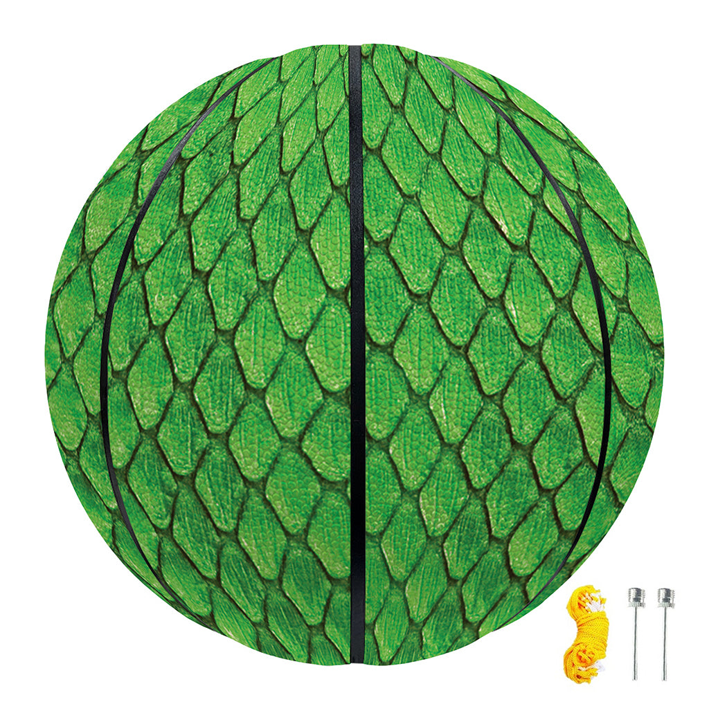 Green Python Snakeskin Print Basketball