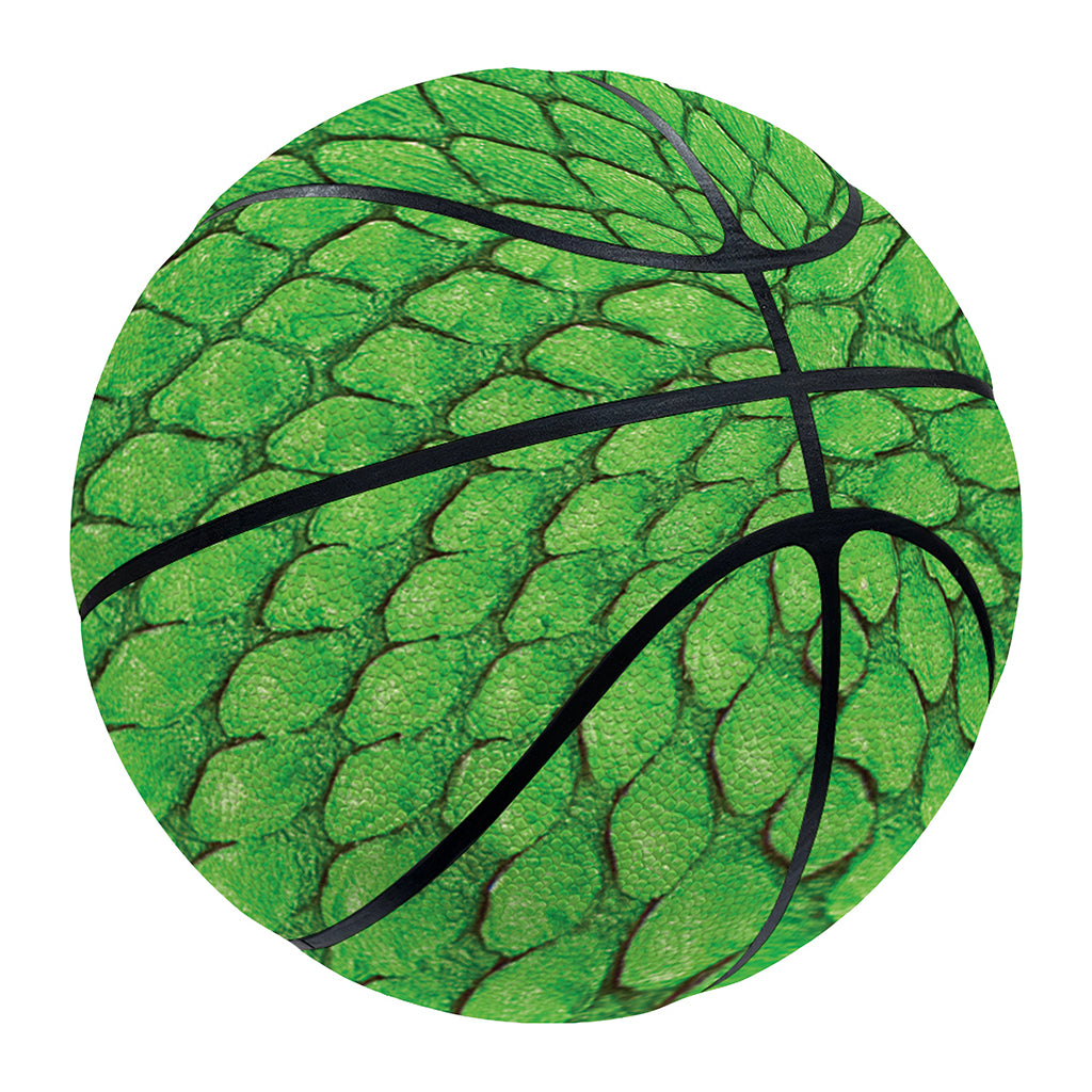 Green Python Snakeskin Print Basketball