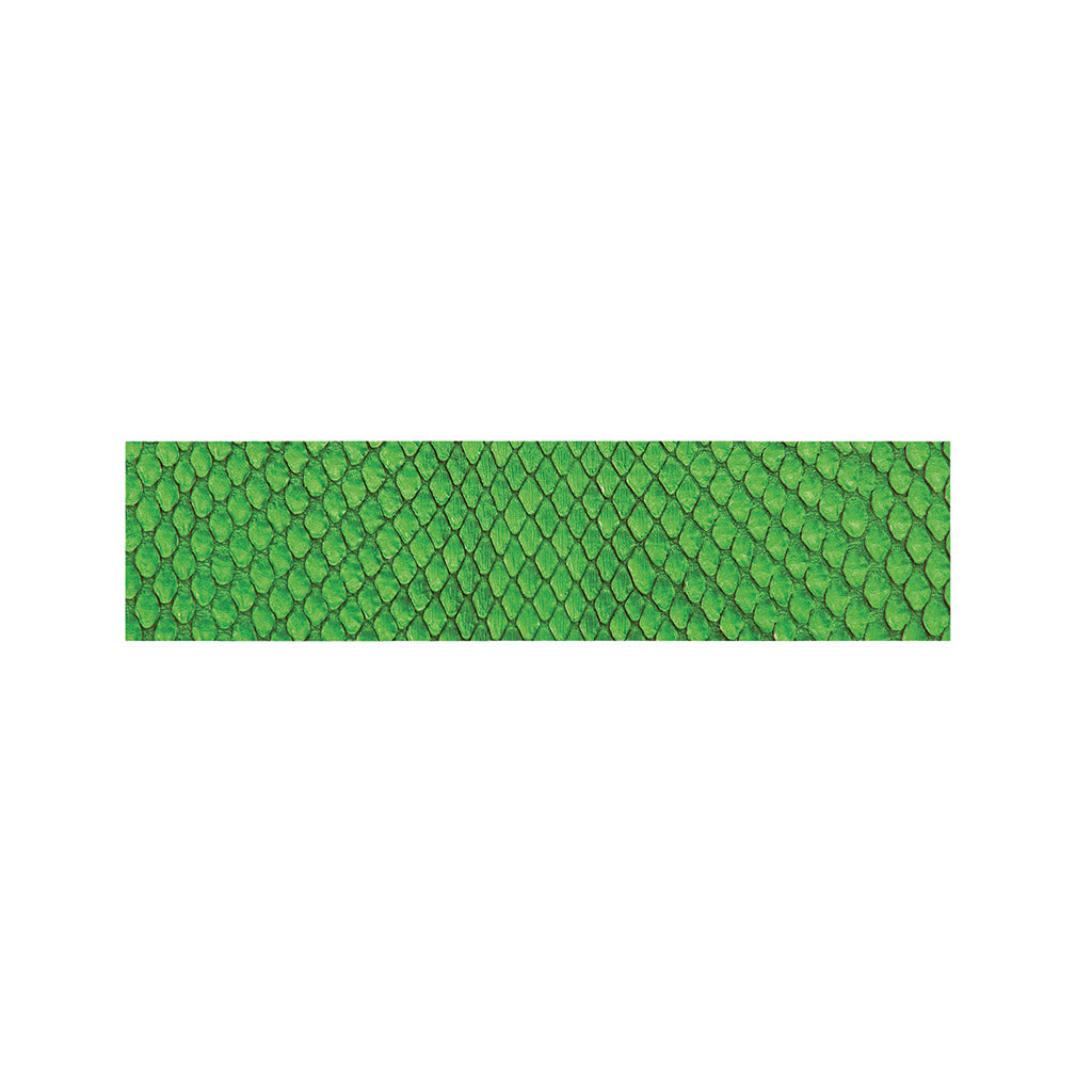 Green Python Snakeskin Print Bed Runner