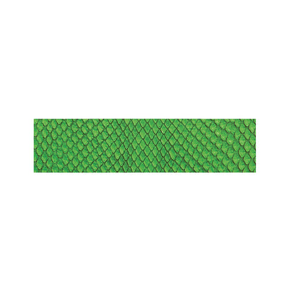Green Python Snakeskin Print Bed Runner