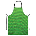 Green Python Snakeskin Print Bib Apron With Pocket