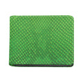 Green Python Snakeskin Print Bifold Wallet