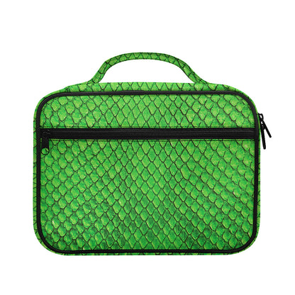 Green Python Snakeskin Print Briefcase Bible Bag